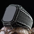 thumbnail image 1 of Anillo de piedra de ágata Natural ovalada grande Vintage para hombre, anillo de hormiga de circón rojo amarillo con incrustaciones Retro para mujer, anillo de boda, joyería turca Tan Jianjun unisex, 1 of 2