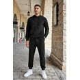 thumbnail image 3 of COOFANDY Men's Tracksuits 2 Pieces Waffle Hoodies Sweatsuit Sets Sports Jogging Suit Set, 3 of 10
