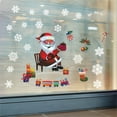 thumbnail image 2 of HCTSHG Christmas Window Clings, Snowflake Santa Reindeer Decals for Glass, Xmas Holiday Window Stickers for Home Party Decoration and Seasonal Decor, 2 of 7