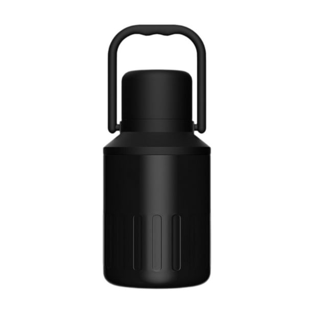 Botella de agua con aislamiento, botella para beber, taza térmica para agua, botella deportiva para agua Negro