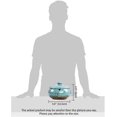 thumbnail image 3 of Ceramic Ashtray With Lids, Windproof, Cigarette Ashtray Indoor Or Outdoor Useash For Smokers(Blue), 3 of 3