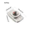 thumbnail image 2 of Unique Bargains M6 Sliding T Slot Nuts for 4545 Series Aluminum Extrusion Profile 10 Pcs, 2 of 5