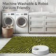 thumbnail image 5 of ODIKA 5'x7' Machine Washable Non-Slip Area Rug, Contemporary Art Inspired Design with Flowing Lines and Angles High Traffic Rug, Black, 375331, 5 of 7