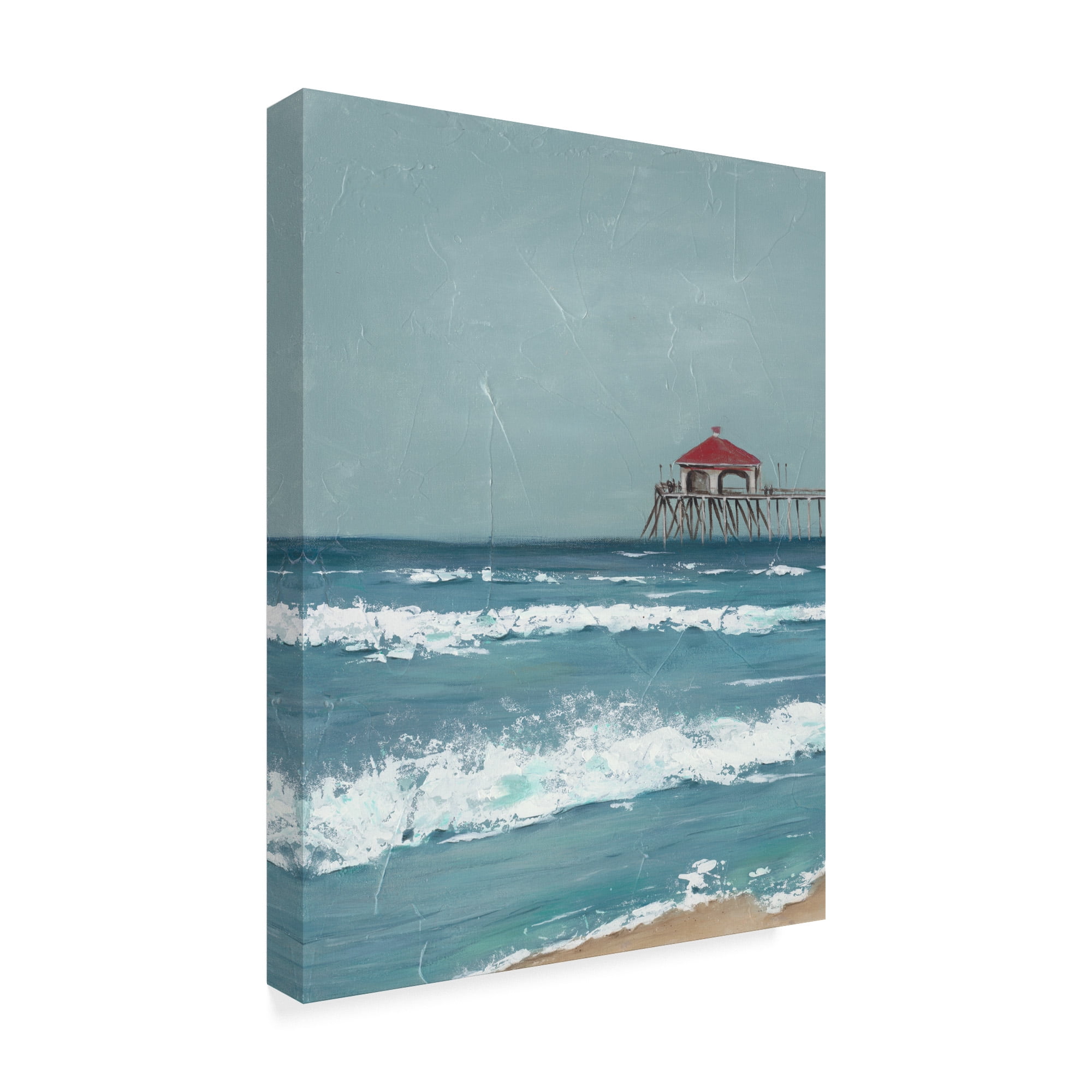 Trademark Fine Art 'Fishing Pier Diptych I' Canvas Art by Jade Reynolds