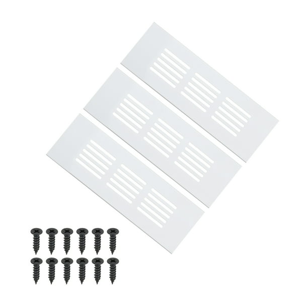 Cubierta de ventilación de aire para puerta Uxcell de 6 x 2 pulgadas, 3 piezas de rejilla de ventilación de alta resistencia