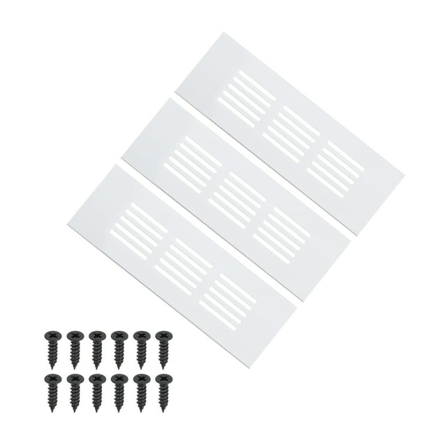Cubierta de ventilación de aire para puerta Uxcell de 6 x 2 pulgadas, 3 piezas de rejilla de ventilación de alta resistencia