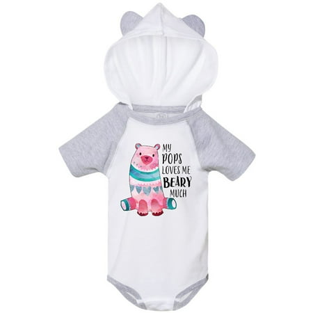 

Inktastic My Pops Loves Me Beary Much with Cute Bear Gift Baby Boy or Baby Girl Bodysuit