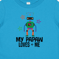 thumbnail image 4 of Inktastic My Papaw Loves Me Grandson Robot Boys Baby T-Shirt, 4 of 5