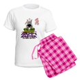 thumbnail image 5 of CafePress - Schnauzereastershirt2 Women's Light Pajamas - Women's Short Sleeve Print T-Shirt and Pants Light Cotton Pajama Set, 5 of 7