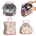 thumbnail image 2 of Pioneer Flower Drawstring Lunch Bag Women - Drawstring Lunch Bag Insulated for Work Office - Stain-Resistant Large Lunchbags for Women with Multi-Pockets, 2 of 6