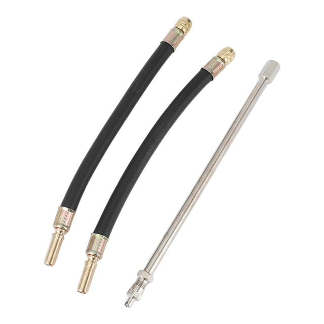 1 Set de Extensión de Válvula de Neumático de Cobre de 180 Grados con Extensión de Vástago de Válvula de Neumático Flexible de 210 mm para Coche, Motocicleta, RV, Camión, Bicicleta