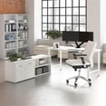 thumbnail image 2 of Scranton & Co Engineered Wood 60W Computer Desk with Storage Cabinet in White, 2 of 8