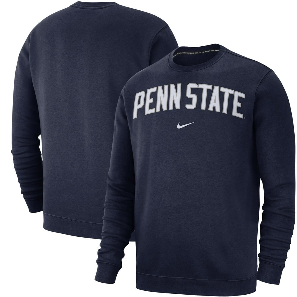Penn State Nittany Lions Nike Club Fleece Sweatshirt - Navy - Walmart ...