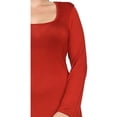 thumbnail image 4 of Women's Plus Size Long Sleeve Scoop Neck Maxi, 4 of 4
