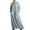 Light Blue, variant on Bixock Summer Casual Dresses for Women Solid Color Collar Long Sleeve Maxi Dress Side Pocket Plus Size Dress Loose Ankle Length Loungewear Shirt Beach Vacation Dresses