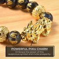 thumbnail image 2 of Sodalite Beads Carved Goldtone Beaded Feng Shui  Necklace for Women Size 18" Ct 141.86 Birthday Christmas Gifts for Women, 2 of 8