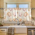 thumbnail image 2 of Yayeee Kitchen Curtains Set of 2 Light Filtering 57"x36" Over Sink Window Panels, Pink Seashell, 2 of 7