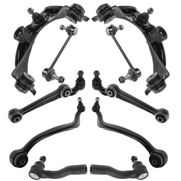 TRQ 10 pc Steering & Suspension Kit Control Arms Sway Bar Links Outer Tie Rods PSA63505 Fits select: 2009-2012 LINCOLN MKZ, 2011-2012 FORD FUSION