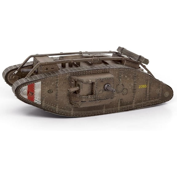 Model Kit British Mark IV Tank (Moderate Difficulty) Steel Model by Metal Earth