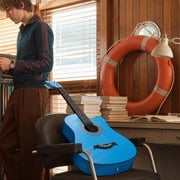 Moukey Guitar for Beginner 38 Starter Acoustic Guitars Kits with Gig Bag, Strap and Pick, Blue, EAG-100