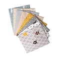thumbnail image 3 of Paño de tela floral de algodón Conjuntos de tela de patchwork transpirable Accesorios impresos de costura DIY, 25 cm x 26 cm Speravity HA8151-02B, 3 of 6