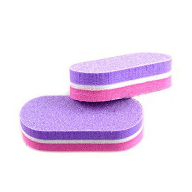 10Pcs Nail Files Vibrant Color Compact Size Labor-saving Smooth Edge Multipurpose Trim Nails Portable Nail File Fingernail Toenai