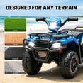 thumbnail image 3 of KEEPSUN 24V Kids ATV, Ride on Toys for Toddlers, 4 Wheeler Electric Quad with Music, Spring Suspension, LED Lights, 2 Storage Racks, Ride On Car Gift for Boys Girls Ages 2-4 - Blue, 3 of 7