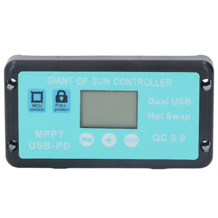 

12V 24V MPPT Solar Charge Controller Professional USB PD QC3.0 Solar Panel Regulator with LCD Display for Battey 40A