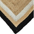 thumbnail image 4 of Indian Handmade Braided Natural Jute With Black & White Border Design Area Rug 3 x 12 Feet (91 cm x 366 cm), Floor Decor Rugs/Carpet, 4 of 5
