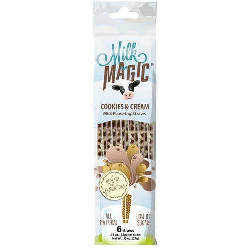 Got Milk? Magic Milk Cookies & Cream Flavoring Straws, 16 Oz., 6 Count