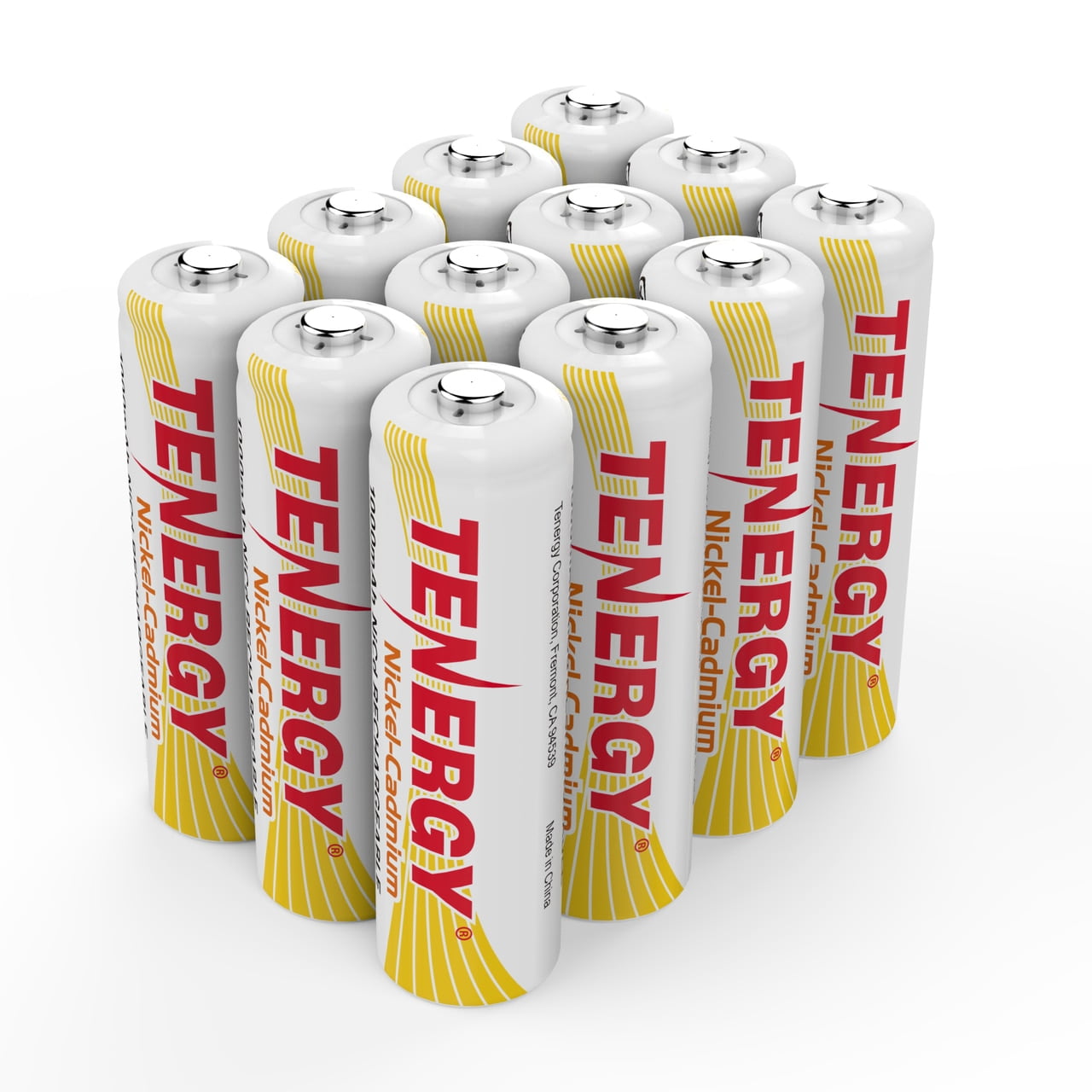 Tenergy 12 Pack AA NiCd Rechargeable Batteries for Solar Garden Lights