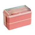thumbnail image 2 of Ynlkorvg Food Storage Box Adult Lunch Box 49OZ Leakproof Stackable Lunch Box Meal Prep For Dining Out Work Picnic School, 2 of 8