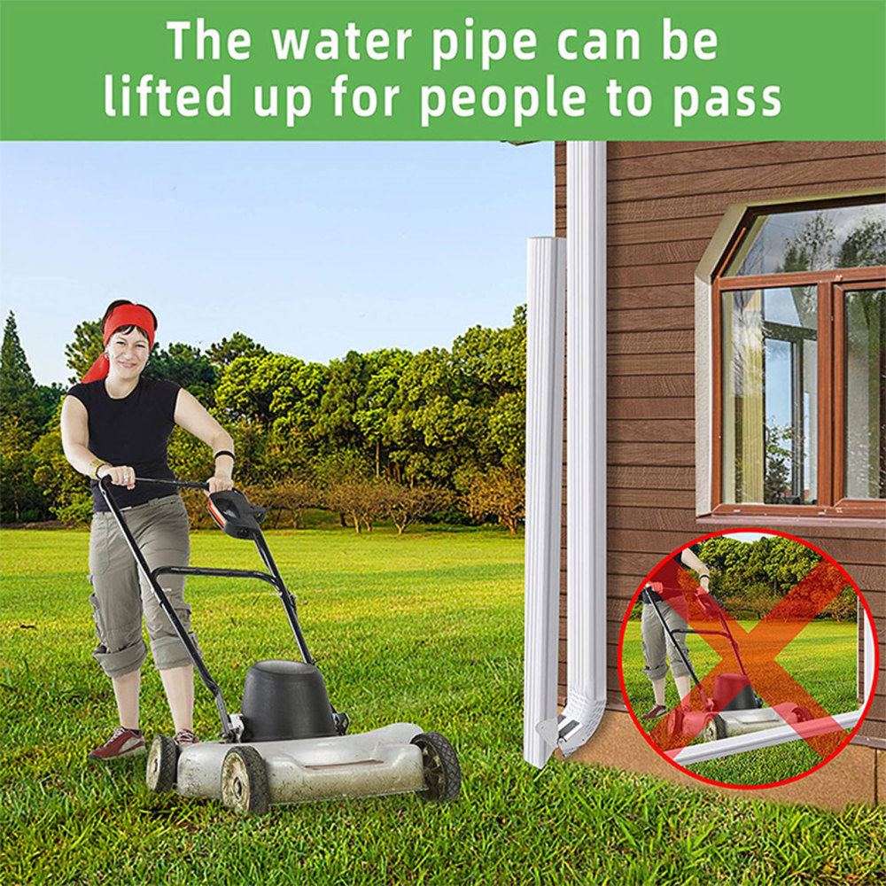 Gutter Downspout Extension Hinge Easy Installation DIY Gutter Hinge for