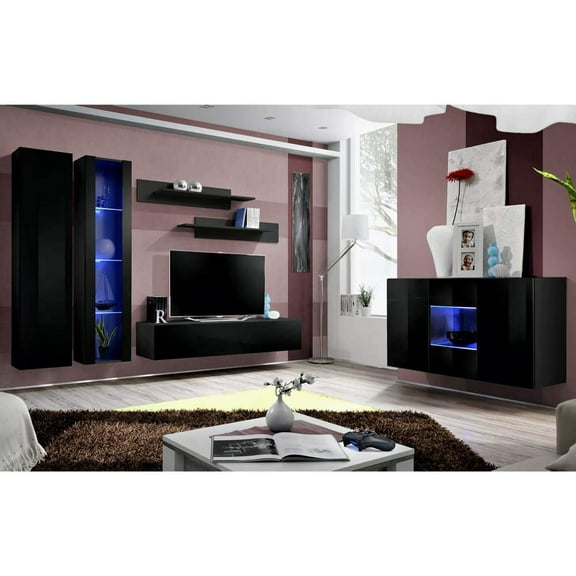 Fly SBII-A4 Wall Mounted Floating Modern Entertainment Center