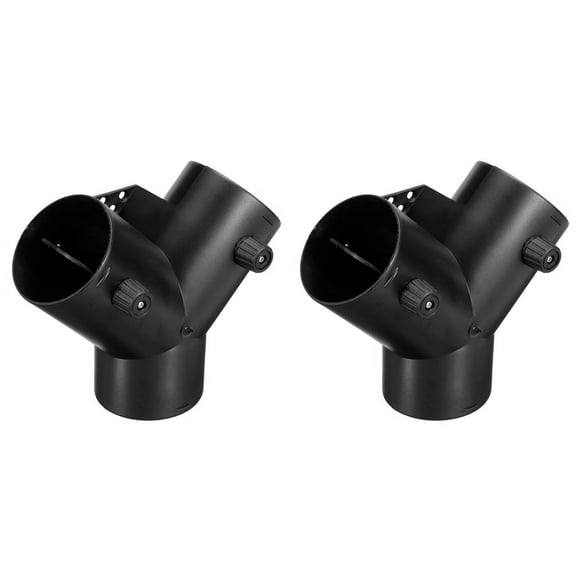 2pcs 75mm Y Shape Parking Heater Exhaust Connector W/Dual Regulating Valve Flap for Air Heater