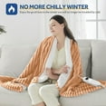 thumbnail image 6 of Electric Heated Blanket Twin size - 62"x84" Heating Blanket with 8  hours Auto-off, 10 Level Over-heat Protection, Soft Flannel, 6 of 8