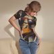 thumbnail image 3 of Fotbe Modern Funny Duck Body de Mujer con Cuello Redondo y Mangas Cortas, Sin Mangas Ajustado, Suave, Cómodo y Básico-Medium, 3 of 7