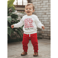 thumbnail image 6 of BemeyourBBs Toddler Baby Boy Spring Outfits Valentines Day Clothes Letter Print Long Sleeve Pullover Sweatshirt Tops Solid Pants Set, 6 of 9