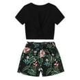 thumbnail image 2 of 6-14T SILVERCELL Girls Clothing Sets Short Sleeve Twist Front Tops & Sweatpants Outfits Sportwear Sweatsuits Tracksuits, 2 of 8