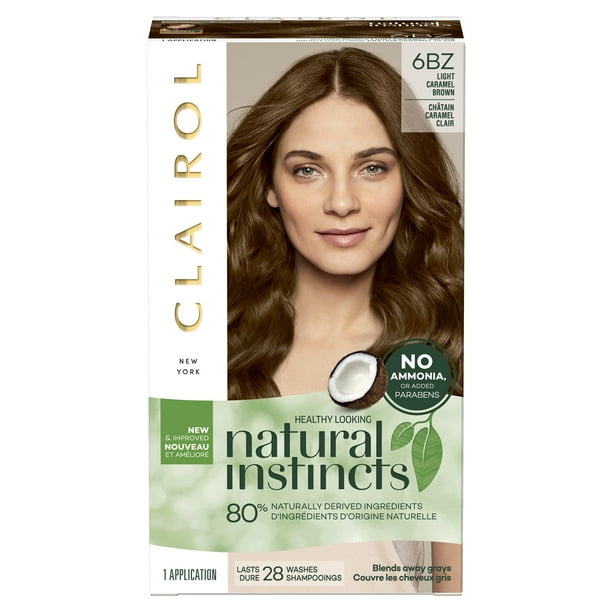 Clairol Natural Instincts Demi-Permanent Hair Color Creme, 6BZ Light  Caramel Brown, Hair Dye, 1 Application - Walmart.com
