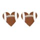 thumbnail image 5 of "Pendientes de béisbol con forma de corazón para atletas y entusiastas del deporte", 5 of 5
