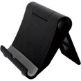 thumbnail image 1 of soportes para teléfono de escritorio, portátiles, plegables, ajustables a 360°, para iPhone y Android, color negro, 1 of 5