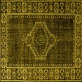 thumbnail image 1 of Ahgly Company Indoor Square Persian Yellow Bohemian Area Rugs, 4' Square, 1 of 4