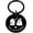 Black, variant on Boo Basket Stuffers for Women Halloween Keychain Gifts for Him Boyfriend Him Halloween Basket Stuffers