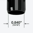 thumbnail image 3 of FORMUFIT 1/2" 45-Degree Elbow Furniture Grade PVC Fitting in Black, Made In USA, UV-Resistant, Impact-Proof, 0.840" Actual Socket Diameter (10-Pack) - F01245E-BK-10, 3 of 7