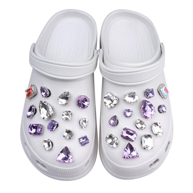 Accesorios De Abalorios Para Mujer, Joyería De Lujo Para Mujer, Hebilla De Flor Artificial De Diamante Para Decoración De Zapatos, Abalorios 28 Piezas Scienceny AP007584-02