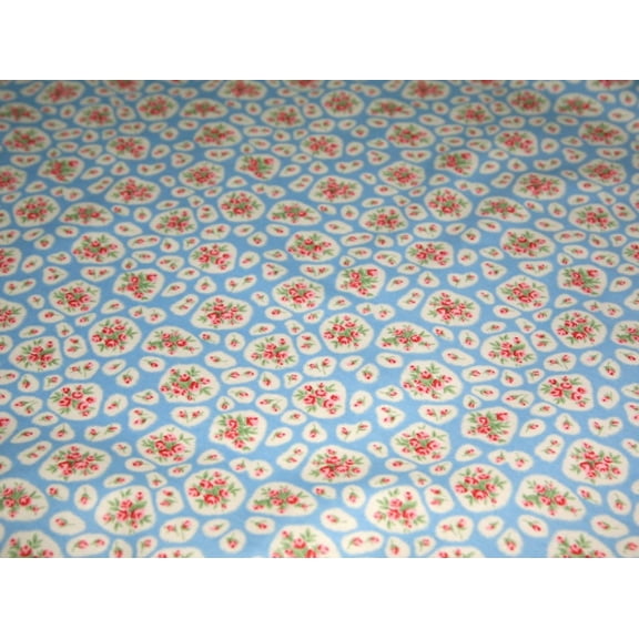 Minerva Laminated Cotton Vinyl Fabric Blue - per yard