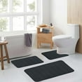 thumbnail image 6 of EAL Bathroom Rugs Memory Foam Bath Mat Set 3 Piece Non-Slip Bath Rugs,Absorbent Shaggy Rugs, Machine Wash,Perfect Plush Bathroom Mats,Bathroom Carpets Set with U-Shaped Toilet Rug-Living Rugs, 6 of 8