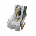 thumbnail image 4 of Eye Soft Flannel Fleece Throw Blanket, Fantasy Woman's Eye Make up Butterfly Wing Vibrant Colors Eyelashes Female Looking, Cozy Plush for Indoor and Outdoor Use, 50" x 60", Multicolor, by Ambesonne, 4 of 6