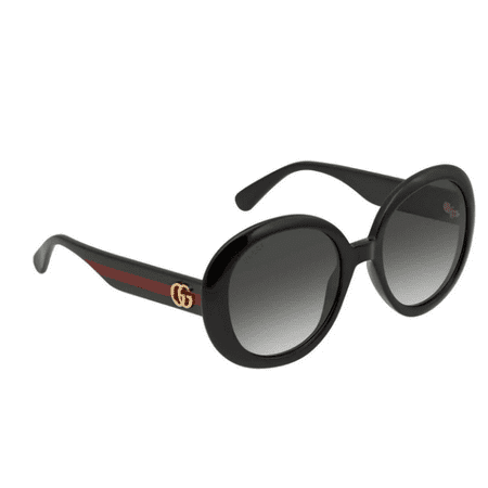 Gucci - GG0712S 001 Woman's Sunglasses Black/Green/Grey